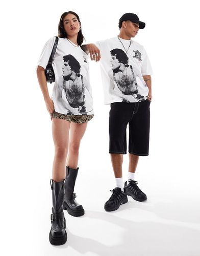 T-shirt unisexe oversize avec imprimé Freddy Mercury et broderie sous licence - Asos Design - Modalova