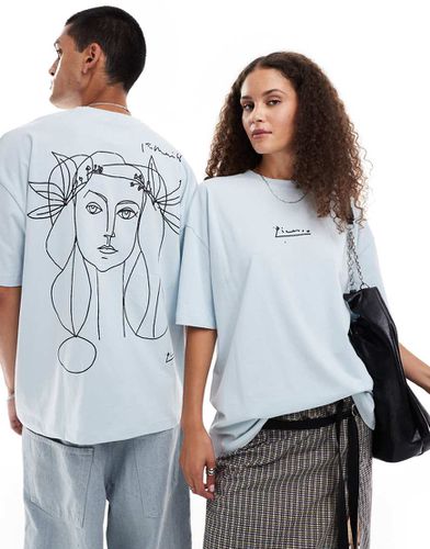 T-shirt unisexe oversize avec motif esquissé de Picasso - Asos Design - Modalova