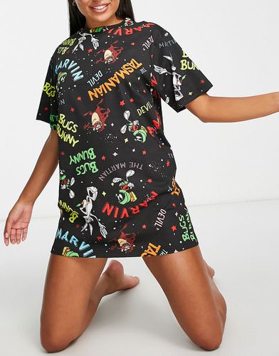T-shirt de pyjama à motif Looney Tunes - Asos Design - Modalova