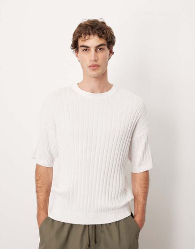 T-shirt dcontract en maille ctele - Asos Design - Modalova