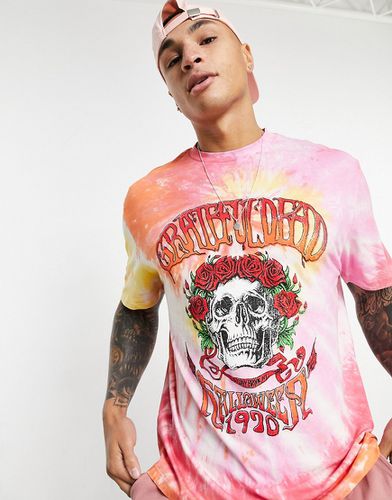 T-shirt effet tie-dye à imprimé Grateful Dead » - Asos Design - Modalova