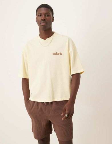 T-shirt imprim pais oversize  paules tombantes - Asos Design - Modalova
