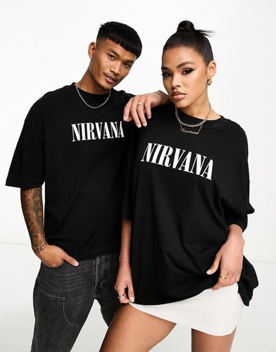 T-shirt oversize unisexe à imprimés Nirvana - Asos Design - Modalova