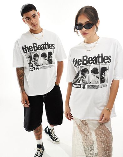 T-shirt oversize unisexe avec imprimé The Beatles sous licence - Asos Design - Modalova