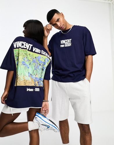 T-shirt oversize unisexe avec imprimé Vincent Van Gogh sous licence - Asos Design - Modalova