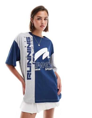 T-shirt oversize à motif Running style sport - chiné - Asos Design - Modalova