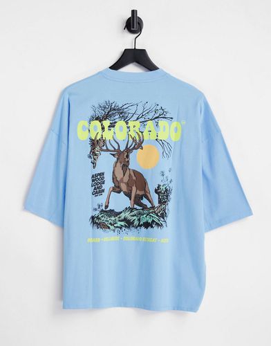 T-shirt oversize à imprimé Colorado au dos et sur le devant - Asos Design - Modalova