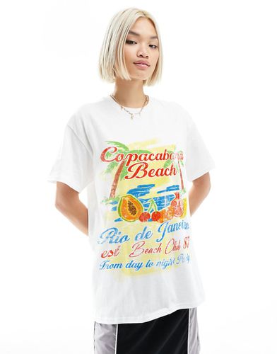 T-shirt oversize à imprimé Copacabana - Asos Design - Modalova