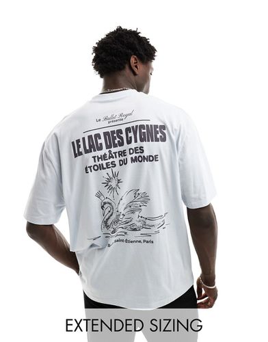 T-shirt oversize à imprimé cygne au dos - Asos Design - Modalova