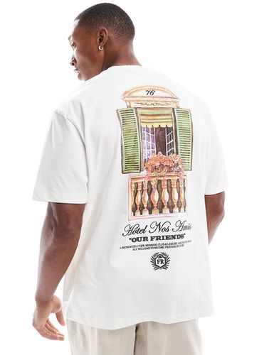 T-shirt oversize à imprimé au dos - cassé - Asos Design - Modalova