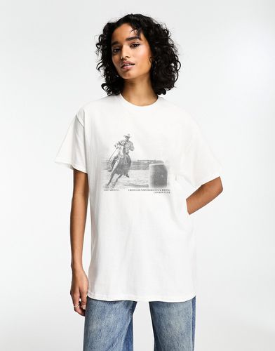 T-shirt oversize à imprimé graphique cowboy à cheval - Asos Design - Modalova
