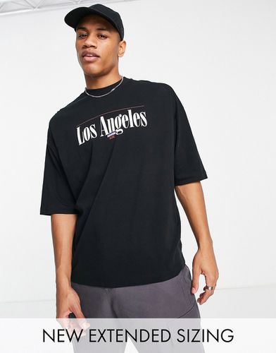 T-shirt oversize à imprimé Los Angeles - Asos Design - Modalova