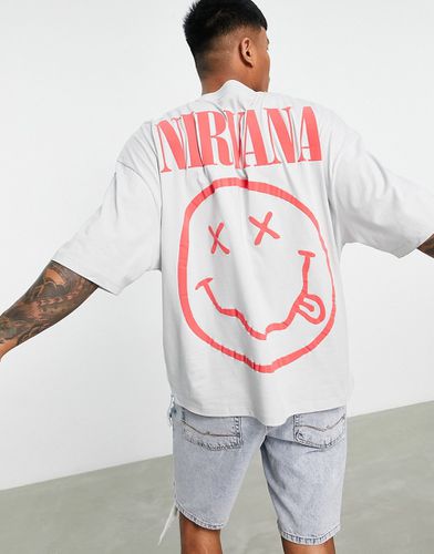 T-shirt oversize à imprimé Nirvana - Asos Design - Modalova