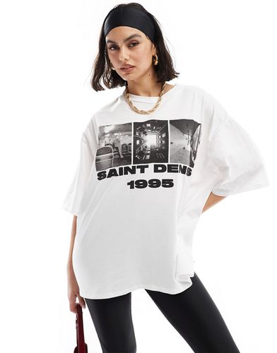 T-shirt oversize à imprimé Saint Denis 1995 » - Asos Design - Modalova