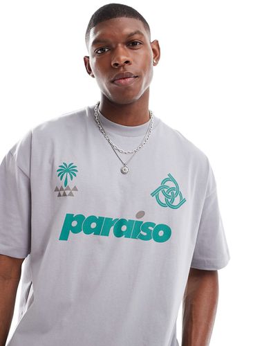 T-shirt oversize à imprimé paraiso - Asos Design - Modalova