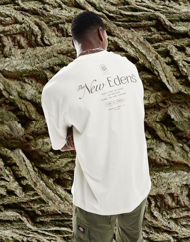 T-shirt oversize à imprimé texte au dos - Écru - Asos Design - Modalova