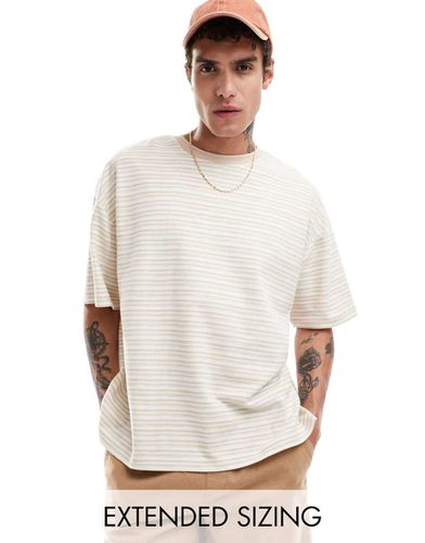 T-shirt oversize à rayures ton sur ton - Asos Design - Modalova