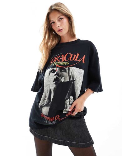 T-shirt oversize avec motif Dracula sous licence - Asos Design - Modalova