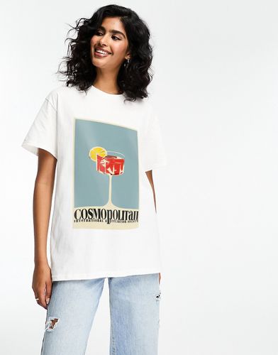 T-shirt oversize avec imprimé Cosmopolitan - Asos Design - Modalova