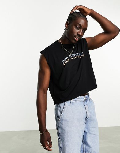 T-shirt oversize avec imprimé grunge au dos - Asos Design - Modalova