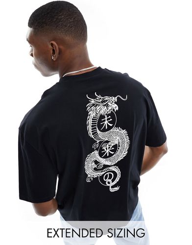 T-shirt oversize avec imprimé dragon au dos - Asos Design - Modalova