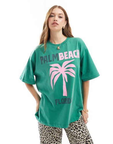 T-shirt oversize avec imprimé Florida et palmier - Asos Design - Modalova