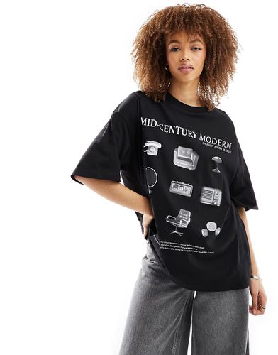 T-shirt oversize avec imprimé Mid-Century Modern - Asos Design - Modalova