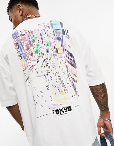 T-shirt oversize avec imprimé Tokyo au dos - Asos Design - Modalova
