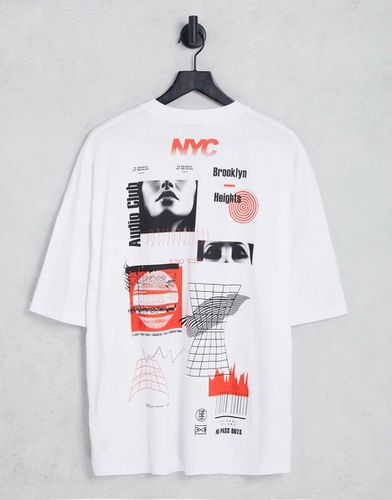T-shirt oversize avec inscription sur l'ensemble - Asos Design - Modalova
