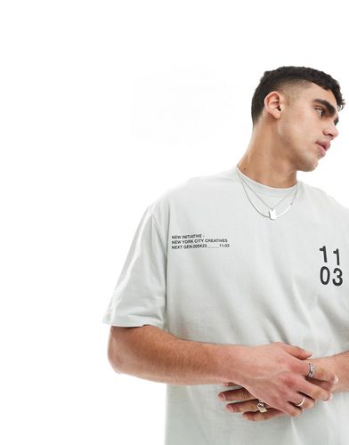 T-shirt oversize avec inscriptions - Asos Design - Modalova