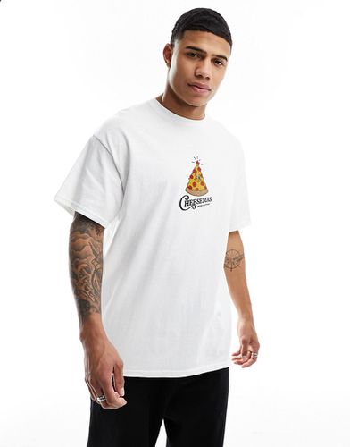 T-shirt oversize de Noël avec imprimé pizza - Asos Design - Modalova