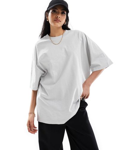 T-shirt oversize en tissu flammé - Taupe - Asos Design - Modalova
