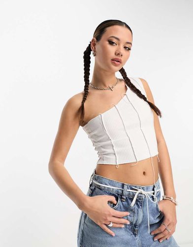 Top asymétrique à coutures apparentes - Asos Design - Modalova