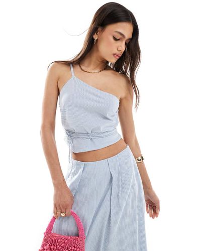 Top asymétrique d'ensemble noué à la taille - rayé - Asos Design - Modalova