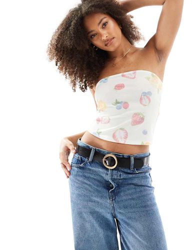 Top bandeau à imprimé fruits - Asos Design - Modalova