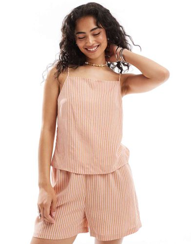 Top d'ensemble noué dans le dos - rayé - Asos Design - Modalova