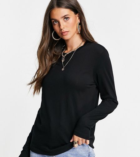 ASOS DESIGN Tall - Ultimate - T-shirt à manches longues en coton mélangé - - BLACK - Asos Tall - Modalova