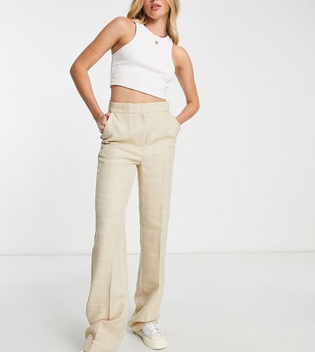 Tall - Ultimate - Pantalon droit à grands carreaux - Beige - Asos Design - Modalova