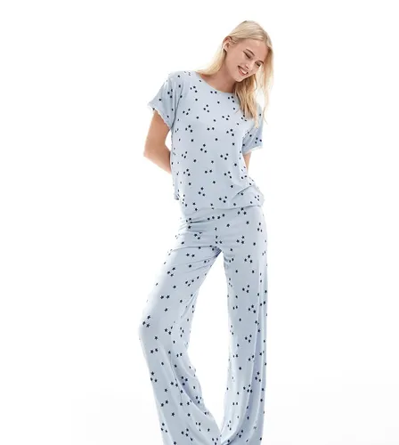 ASOS DESIGN Tall - Mix & Match - Pantalon de pyjama ultra doux avec bordure en dentelle et imprimé étoiles - Asos Tall - Modalova