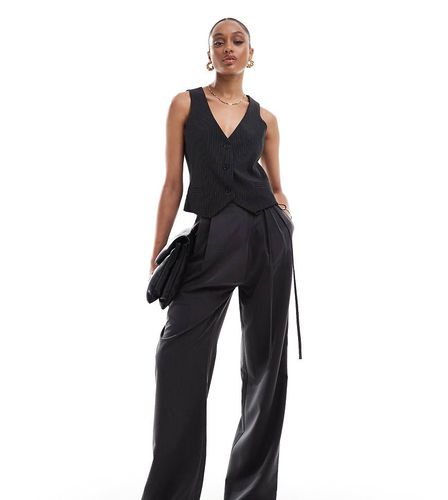 ASOS DESIGN Tall - Pantalon de tailleur ample effet croisé avec liens à nouer - Asos Tall - Modalova