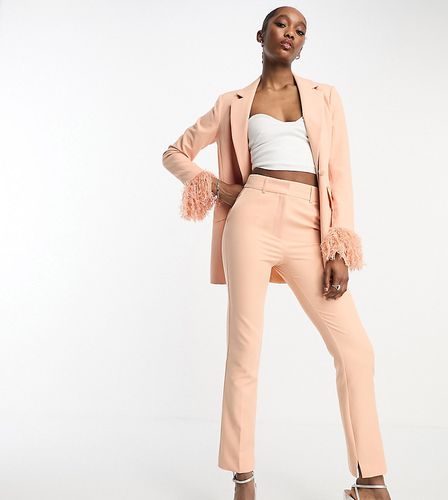 ASOS DESIGN Tall - Pantalon de costume ajusté coupe cigarette - Abricot - Asos Tall - Modalova