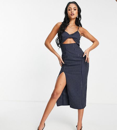 ASOS DESIGN Tall - Robe mi-longue habillée avec torsade et rayures - Asos Tall - Modalova