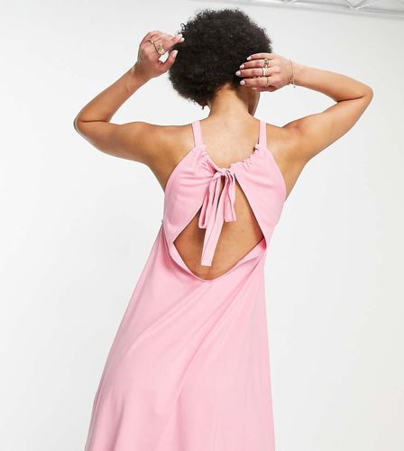 ASOS DESIGN Tall - Robe courte à col froncé et dos ouvert - vif - Asos Tall - Modalova