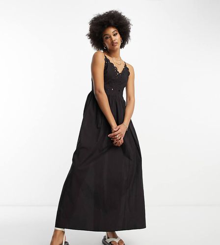 ASOS DESIGN Tall - Robe patineuse mi-longue à détails ajourés - Asos Tall - Modalova