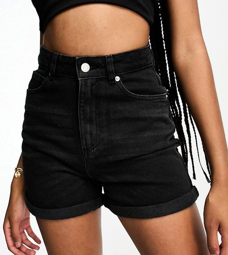 ASOS DESIGN Tall - Short mom confort en jean - Noir délavé - Asos Tall - Modalova