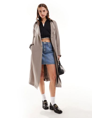 Trench-coat mi-long doux - Champignon - Asos Design - Modalova