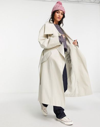 Trench souple oversize - Taupe - Asos Design - Modalova