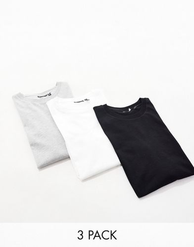 Ultimate - Lot de 3 t-shirts ras de cou en coton mélangé - Économie - MULTI - Asos Design - Modalova
