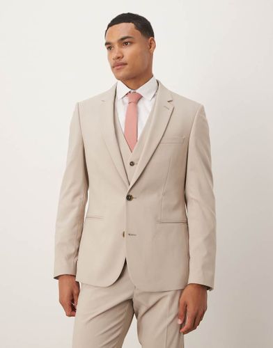 Veste de costume ajuste - cru - Asos Design - Modalova