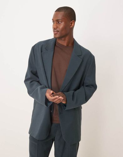 Veste de costume souple et oversize - Bleu - Asos Design - Modalova